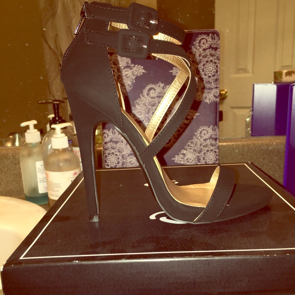 Nubuck heels.